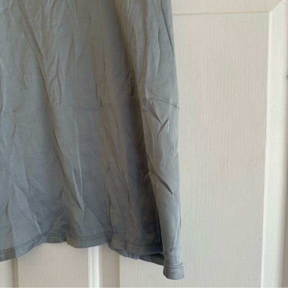 Reiss Silk Metallic Gray Tank Top Women’s Size Large Minimalist Old Money - Picture 3 of 6